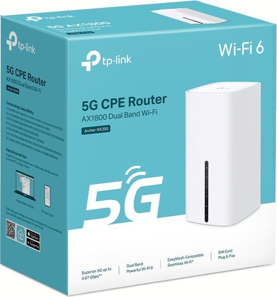 Маршрутизатор TP-LINK Archer NX200 5G 2.4/5 ГГц (DualBand), Wi-Fi Mesh, слот для SIM 2024903 фото
