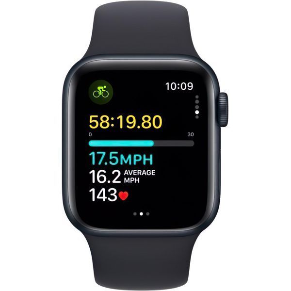 Смарт-часы Apple Watch SE 2 GPS 40mm Midnight Aluminium Case with Midnight Sport Band M/L (MR9Y3) 035016 фото