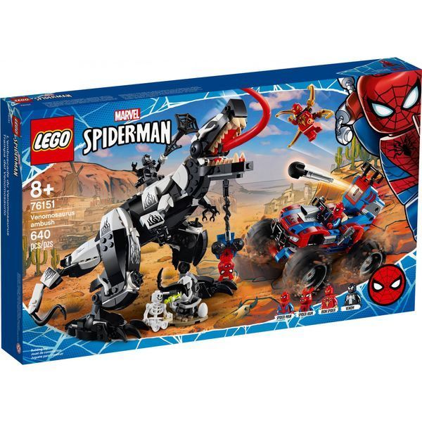 Блочный конструктор LEGO Super Heroes Человек-Паук: Засада на веномозавра 640 деталей (76151) 009603 фото