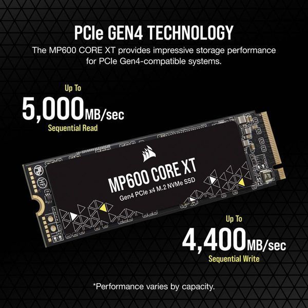 SSD накопичувач Corsair MP600 CORE XT 2TB (CSSD-F2000GBMP600CXT) 001847 фото