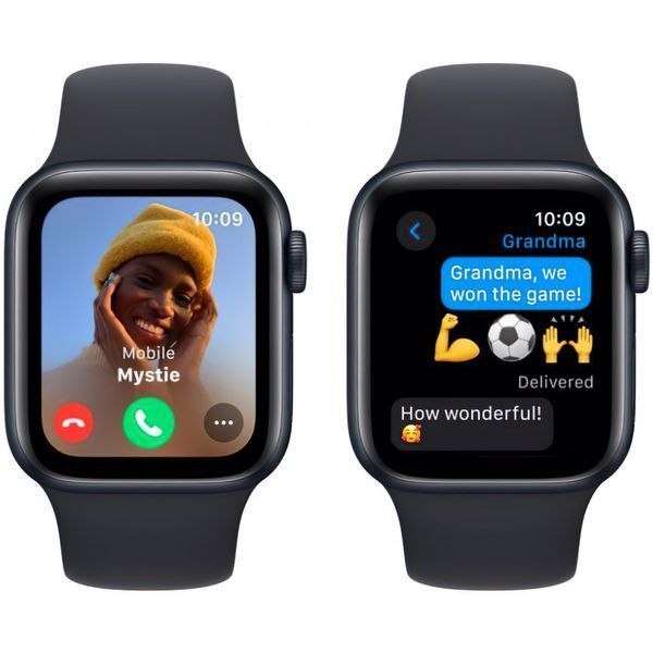 Смарт-часы Apple Watch SE 2 GPS 40mm Midnight Aluminium Case with Midnight Sport Band M/L (MR9Y3) 035016 фото