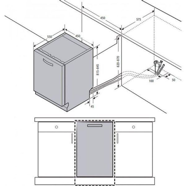 Посудомийна машина Samsung DW50R4040BB 030885 фото