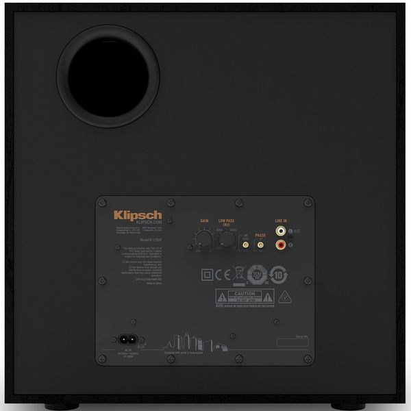 Сабвуфер KLIPSCH R-121SW Черный, Активный, 200 Вт, Тип Фазоинвертор, 12" динамик спереди, корпус МДФ, медные диффузоры 523913 фото