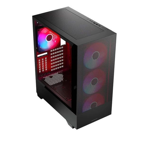 Корпус Modecom Siroco ARGB Flow Midi Black (AT-SIROCO-MG-10-00ARGB-0002) 017959 фото