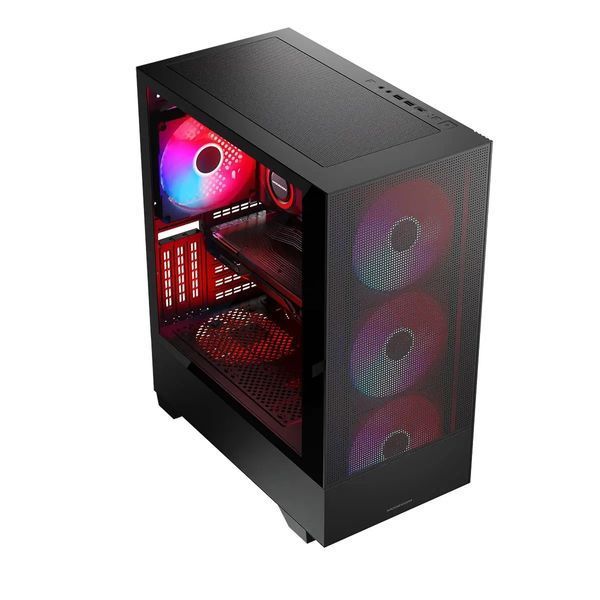 Корпус Modecom Siroco ARGB Flow Midi Black (AT-SIROCO-MG-10-00ARGB-0002) 017959 фото
