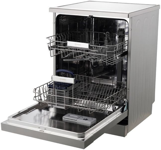 Посудомийна машина INDESIT IN2FE13CNO7S Push&Go Половина завантаження Сталеве дно 60 см Сріблястий 2109660 фото
