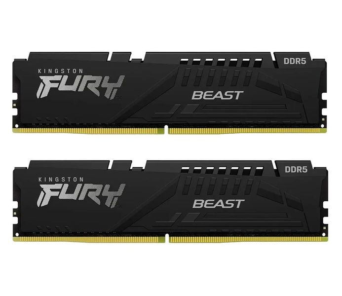 Оперативная память для настольных компьютеров Kingston Fury 64 GB (2x32GB) DDR5 6000 MHz BEast Black XMP (KF560C40BBK2-64) 475849 фото