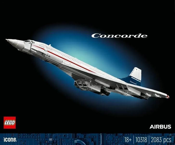 Блочный конструктор LEGO Icons Конкорд (10318) 613477 фото