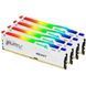 Пам'ять для настільних комп'ютерів Kingston FURY 128 GB (4x32GB) DDR5 5600 MHz Beast White RGB (KF556C40BWAK4-128) 033730 фото 2