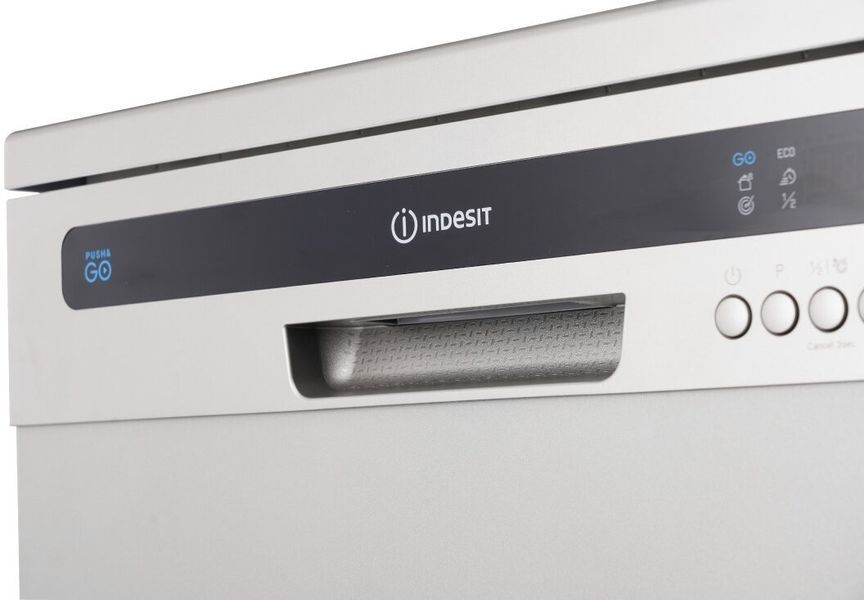 Посудомийна машина INDESIT IN2FE13CNO7S Push&Go Половина завантаження Сталеве дно 60 см Сріблястий 2109660 фото