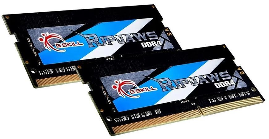 Память для ноутбуков G.Skill 64 GB (2x32GB) SO-DIMM DDR4 3200 MHz Ripjaws (F4-3200C22D-64GRS) 032585 фото