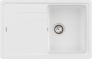 Мойка одночашевая с крылом ROCA Bergen 80 A880180020 Белая 50x78 2136918 фото