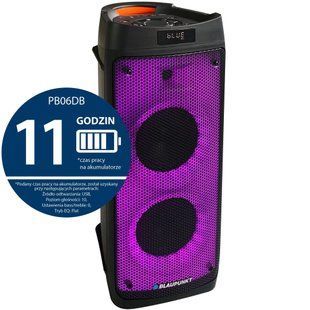 Power Audio BLAUPUNKT PB06DB, 500 Вт, Bluetooth, акумулятор 11 годин, мікрофонний та гітарний входи, мікрофон у комплекті 450127 фото
