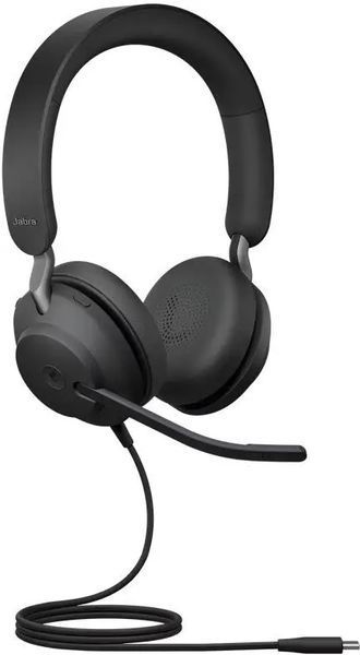 Комп'ютерна гарнітура Jabra Evolve2 40 MS Stereo Black USB-TypeC (24089-999-899) 019469 фото