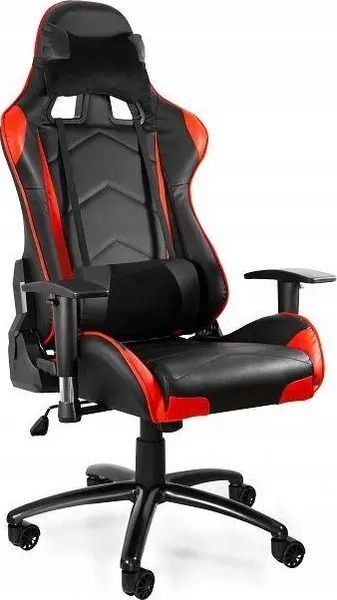 Компьютерное кресло для геймера Unique DYNAMIQ V5 Black/Red 019218 фото