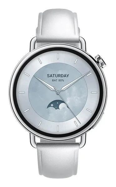 Смарт-годинник Xiaomi Watch S4 41mm Leather Strap White (BHR07VUGL) 613285 фото