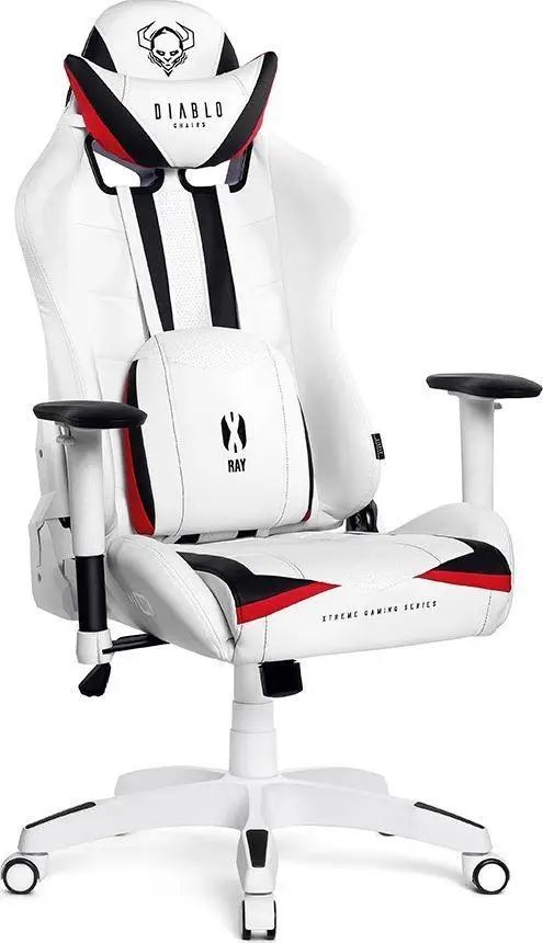 Компьютерное кресло для геймера Diablo Chairs X-RAY Normal Size L White/Black 018968 фото