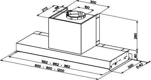 Витяжка вбудована Faber In-Nova Comfort EG6/X/60 006156 фото