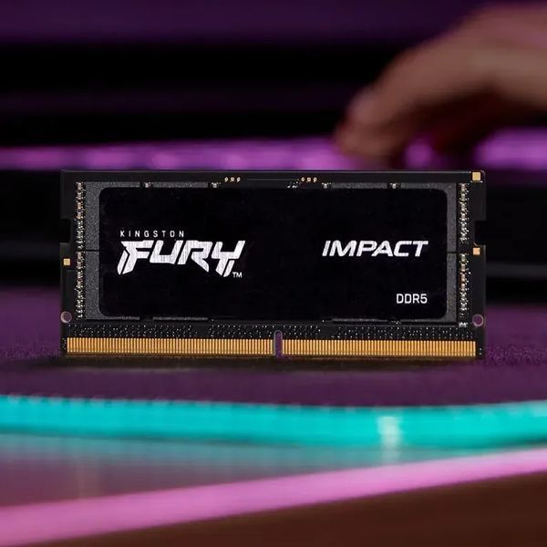 Память для ноутбуков Kingston FURY 16 GB DDR5 6000 MHz Impact Black (KF560S38IB-16) 522977ua фото