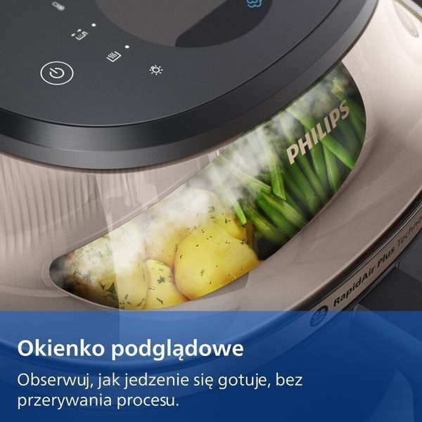 Фритюрница без масла PHILIPS NA547/07 Ovi Ultra с функцией Steamfry, паром, автоочисткой, направляющей 2117876 фото
