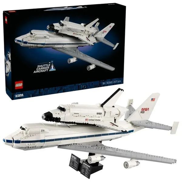 Блочный конструктор LEGO Icons Самолет-носитель шаттлов (10360) 613502 фото