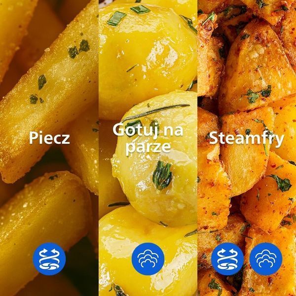 Фритюрница без масла PHILIPS NA547/07 Ovi Ultra с функцией Steamfry, паром, автоочисткой, направляющей 2117876 фото