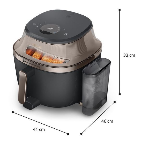 Фритюрница без масла PHILIPS NA547/07 Ovi Ultra с функцией Steamfry, паром, автоочисткой, направляющей 2117876 фото