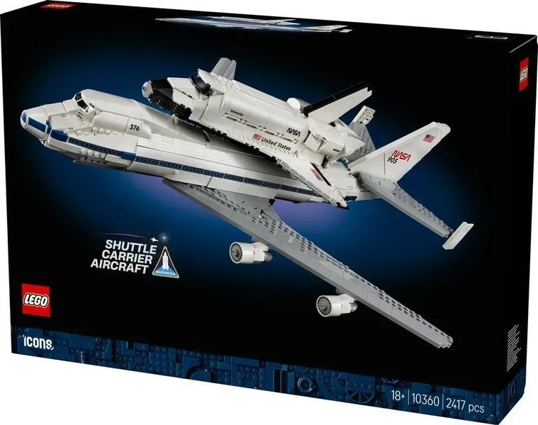Блочный конструктор LEGO Icons Самолет-носитель шаттлов (10360) 613502 фото