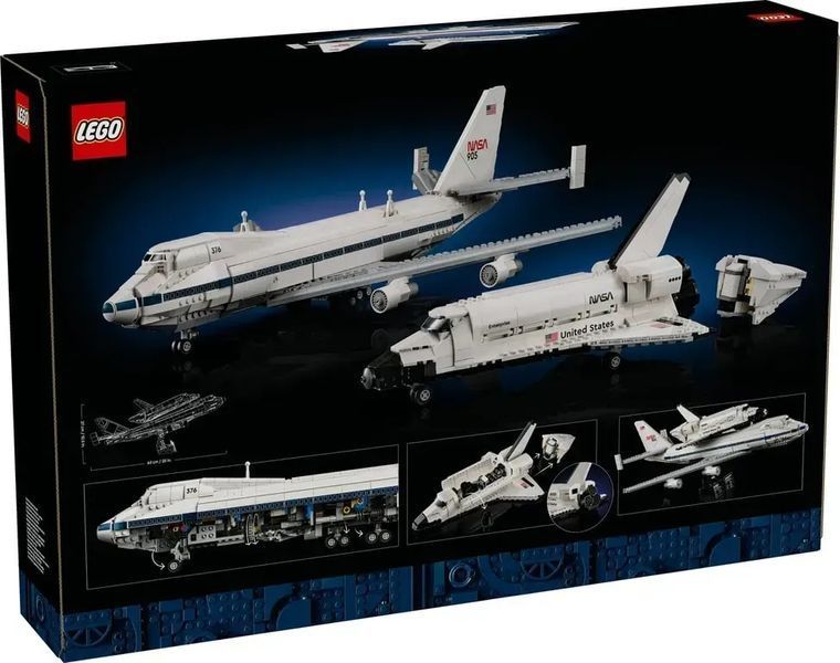 Блочный конструктор LEGO Icons Самолет-носитель шаттлов (10360) 613502 фото