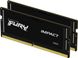 Оперативная память для ноутбуков Kingston Fury 64 GB (2x32GB) SO-DIMM DDR5 5600 MHz Impact (KF556S40IBK2-64) 478312 фото 1