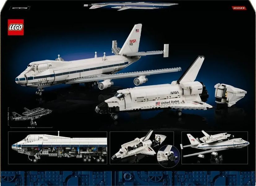 Блочный конструктор LEGO Icons Самолет-носитель шаттлов (10360) 613502 фото
