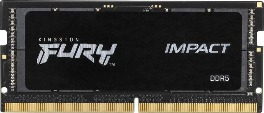 Оперативная память для ноутбуков Kingston Fury 64 GB (2x32GB) SO-DIMM DDR5 5600 MHz Impact (KF556S40IBK2-64) 478312 фото