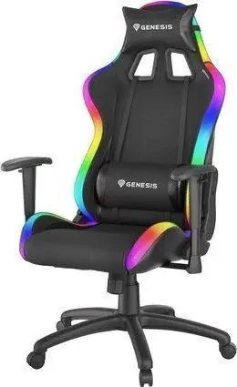 Комп'ютерне крісло для геймера Genesis Trit 500 RGB Black 018747 фото