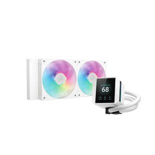 Водяне охолодження Deepcool Mystique 240 ARGB White (R-LX240-WHDSNMCP-G-1) 577689ua фото