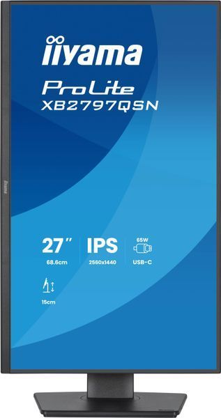 Монітор IIYAMA XB2797QSN-B1 27" 2540x1440px IPS 1 мс [MPRT] 2127015 фото