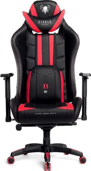 Комп'ютерне крісло для геймера Diablo Chairs X-Ray XL red 018969 фото