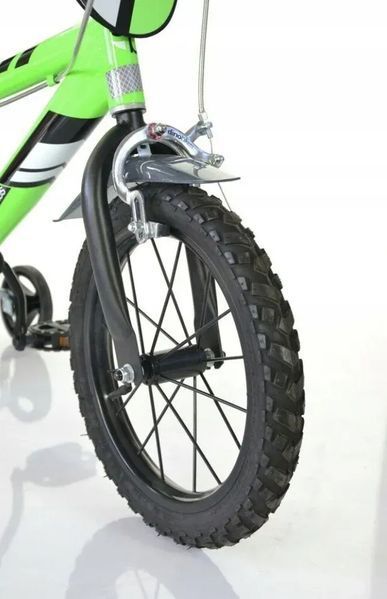 Дитячий двоколісний велосипед Kubisport Dino 14 Green 591306 фото