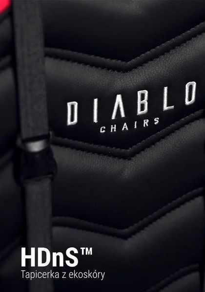 Комп'ютерне крісло для геймера Diablo Chairs X-Ray XL red 018969 фото