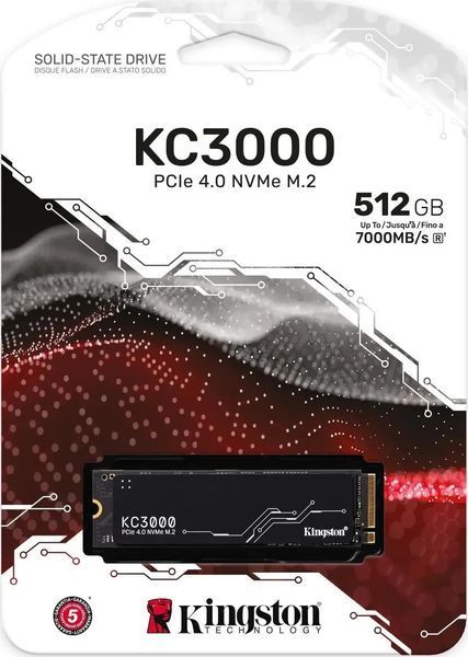SSD накопичувач Kingston KC3000 512 GB (SKC3000S/512G) 360564ua фото