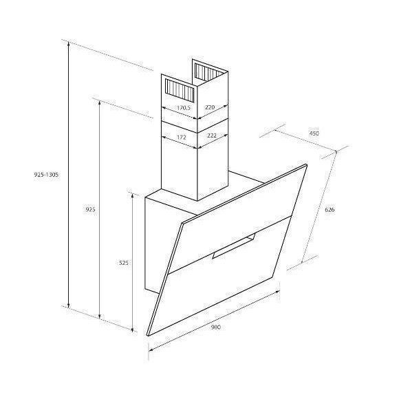Вытяжка наклонная Haier HADG9DS2XWIFI 011093 фото