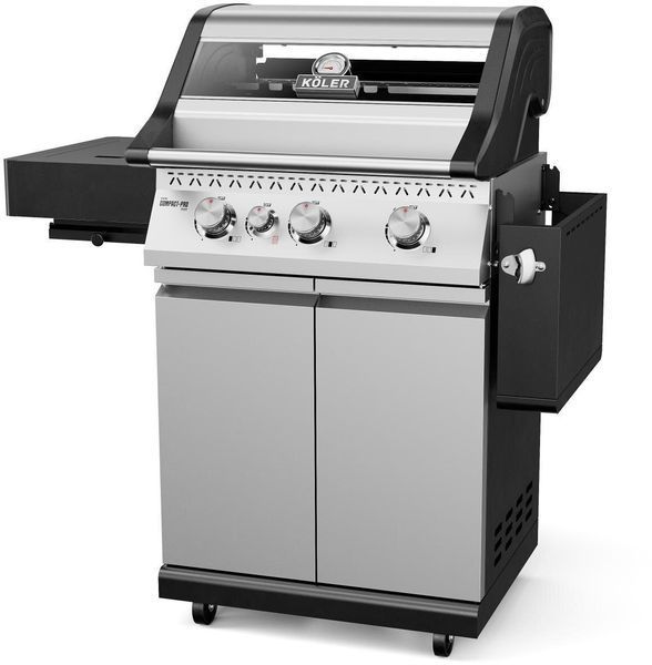 Гриль садовый газовый KOLER Krone Compact Pro Серебристый 15.8 кВт 60 x 46 см 1233850 фото