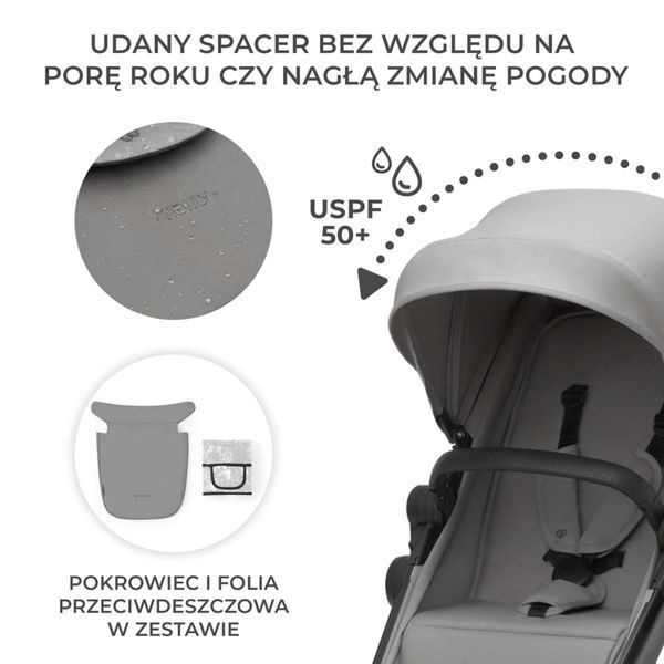 Дитячий візок багатофункціональний KINDERKRAFT Newly 4w1 Mink Pro Чорний 2034759 фото