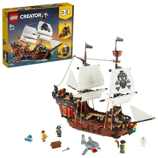 Блоковий конструктор LEGO Creator Піратський корабель (31109) 613385 фото