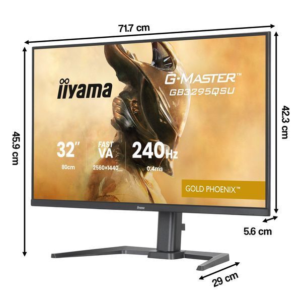 Монитор IIYAMA G-Master GB3295QSU-B1 31.5" 2560x1440px 240 Гц 0.4 мс [MPRT] 2112626 фото