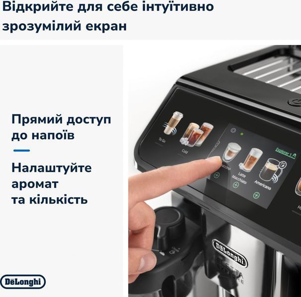 Кавомашина автоматична Delonghi Eletta Explore ECAM 450.86.T 016368 фото