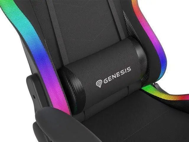 Комп'ютерне крісло для геймера Genesis Trit 500 RGB Black 018747 фото