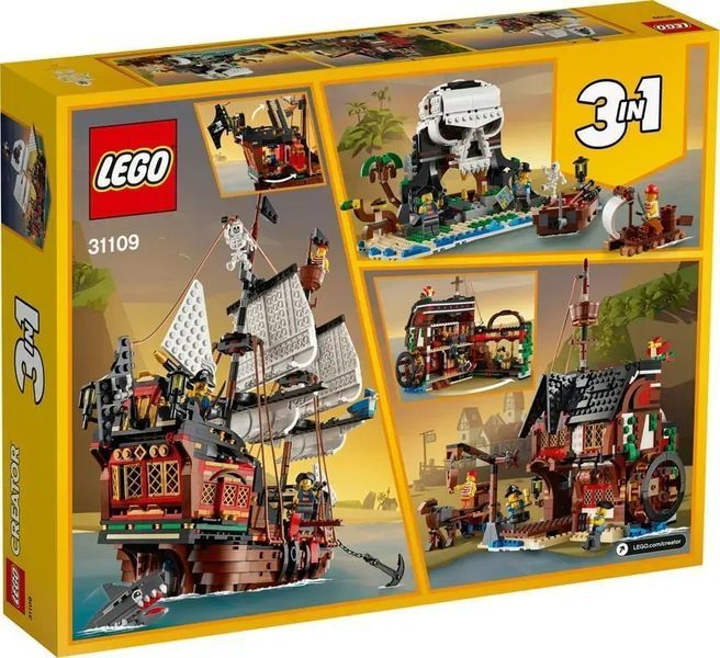 Блоковий конструктор LEGO Creator Піратський корабель (31109) 613385 фото