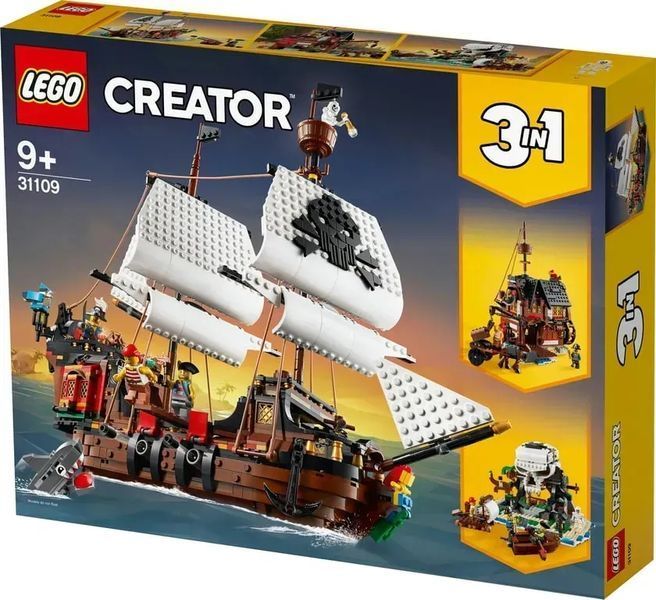 Блоковий конструктор LEGO Creator Піратський корабель (31109) 613385 фото