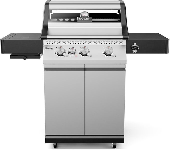 Гриль садовый газовый KOLER Krone Compact Pro Серебристый 15.8 кВт 60 x 46 см 1233850 фото