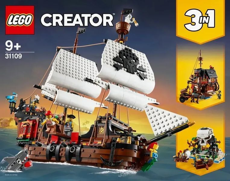 Блоковий конструктор LEGO Creator Піратський корабель (31109) 613385 фото